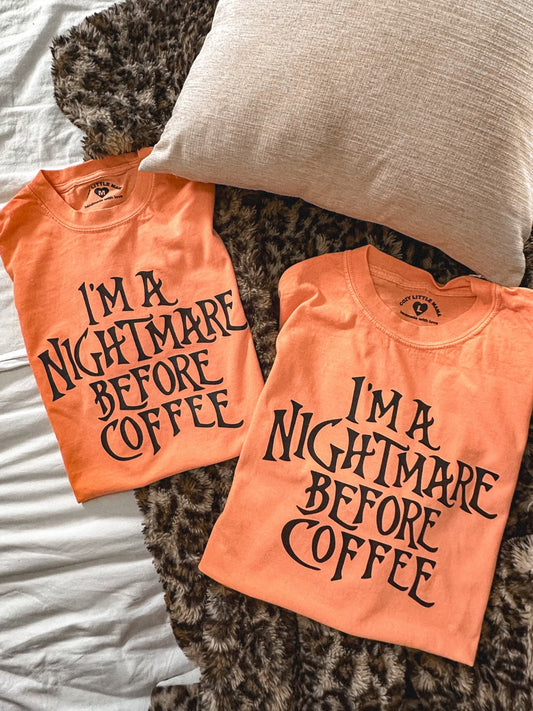 Nightmare Before Coffee Boxy Tee | Medium